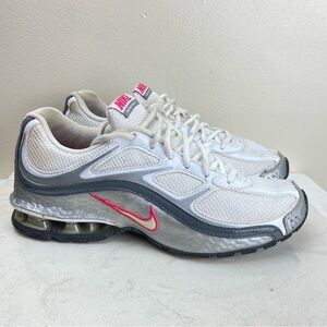 VINTAGE Nike REAX Gray White Pink Athletic Shoes 407987-116